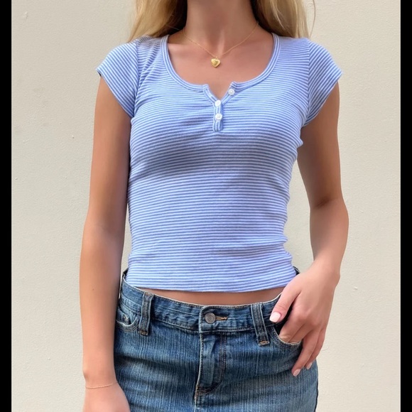Brandy Melville Tops Brandy Melville Zelly Stripe Top Poshmark